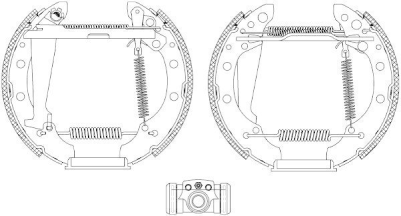 HELLA 8DB 355 005-021 Bremsbackensatz