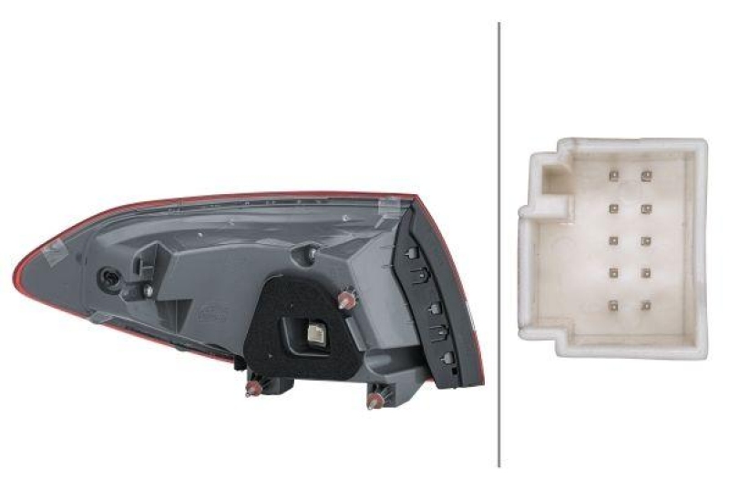 HELLA 2SD 354 875-241 Heckleuchte rechts LED MB