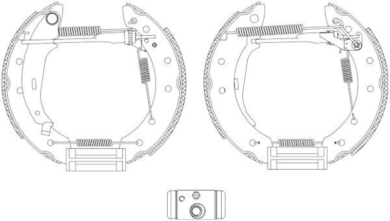 HELLA 8DB 355 005-041 Bremsbackensatz