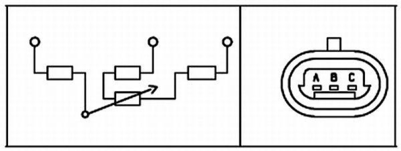 HELLA 6PX008476-451 Sensor Drosselklappenstellung