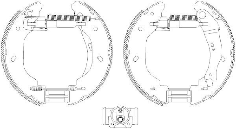 HELLA 8DB 355 005-081 Bremsbackensatz