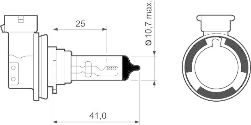 VALEO 032525 H11 Fahrzeuglampe Karton (LIFE X2)