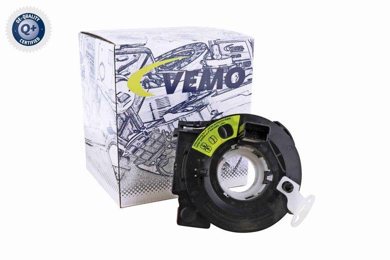 VEMO V10-72-0066 Wickelfeder, Airbag mit Schleifring und Lenkwinkelsensor für VW