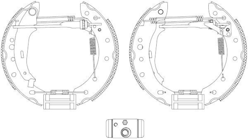 HELLA 8DB 355 005-121 Bremsbackensatz R1302