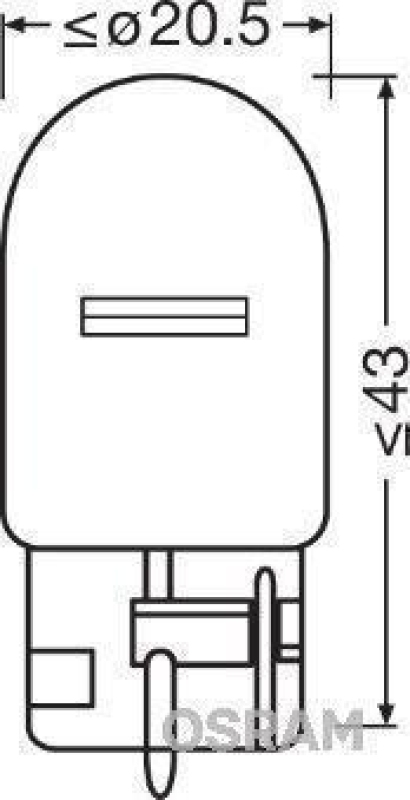 OSRAM 7504 Glühbirne Blinkerlampe 12V 21W