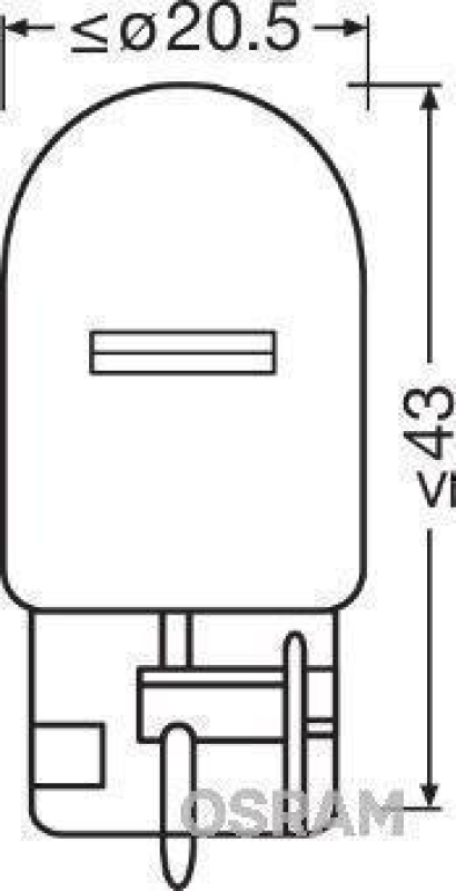 OSRAM 7505 Glühbirne Blinkerlampe 12V 21W