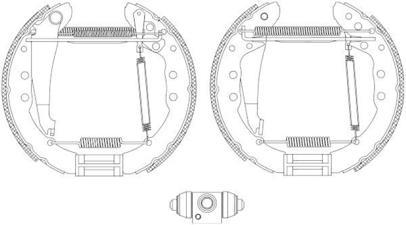 HELLA 8DB 355 005-201 Bremsbackensatz R1311