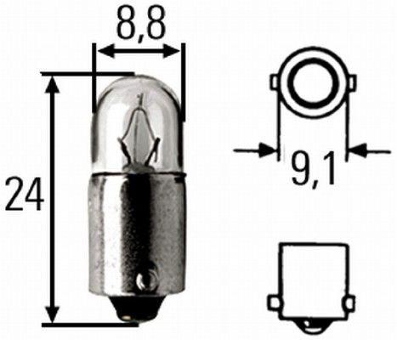 HELLA 8GP 002 068-241 Glühlampe HEAVY DUTY