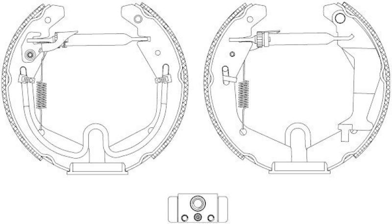 HELLA 8DB 355 005-271 Bremsbackensatz R1318