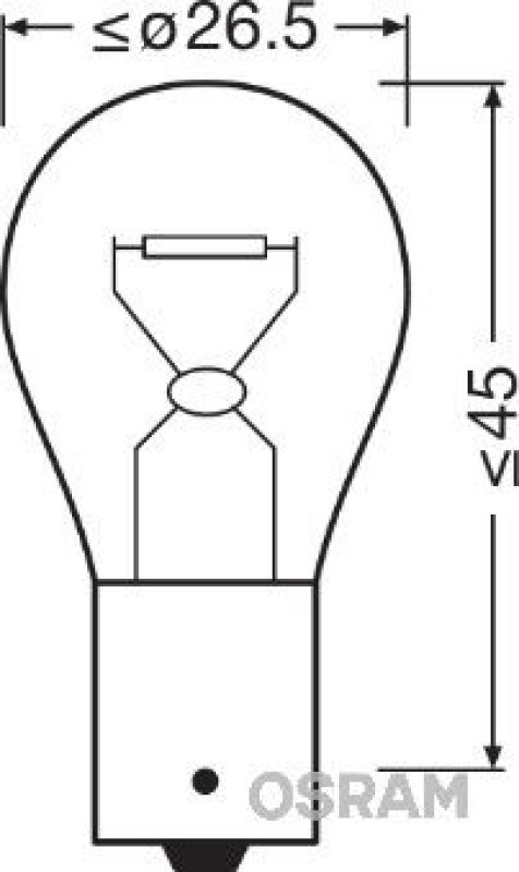 OSRAM 7507-02B Glühbirnen Blinkerlampe 12V 21W