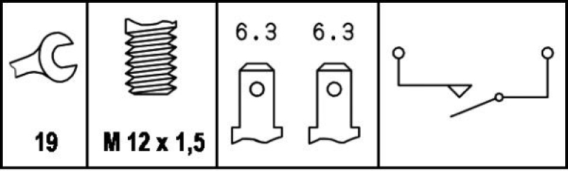 HELLA 6ZF004846-001 Schalter Rückfahrleuchte