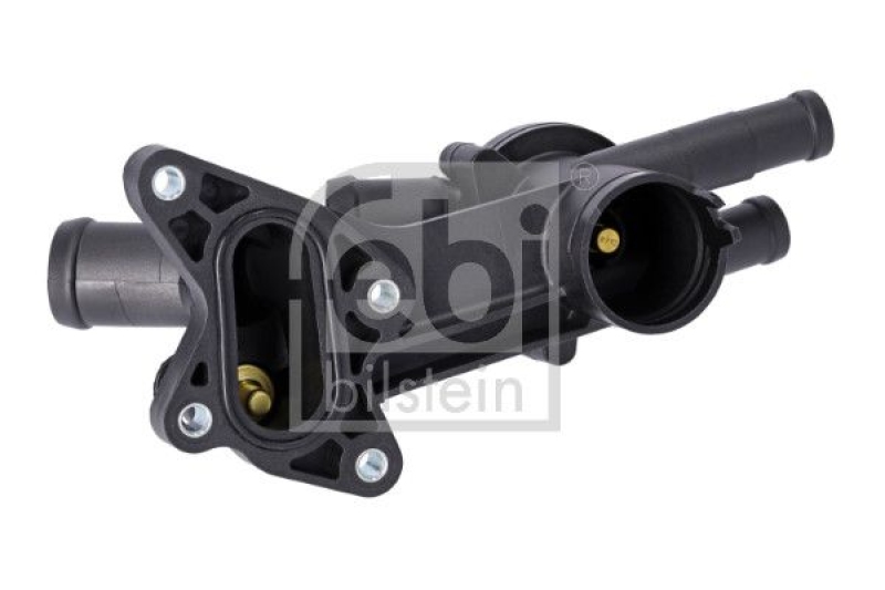 FEBI BILSTEIN 180393 Thermostat mit Thermostatgehäuse, Sensor und Dichtring für VW-Audi