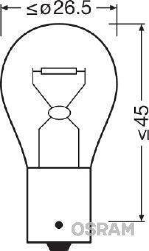 OSRAM 7511 Glühbirne Blinkerlampe 24V 21W