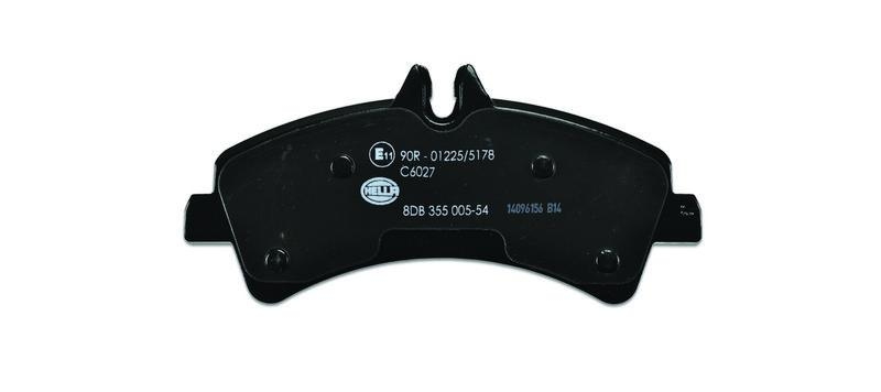 HELLA 8DB 355 005-541 Bremsbelagsatz, Scheibenbremsbelag für VW/MB