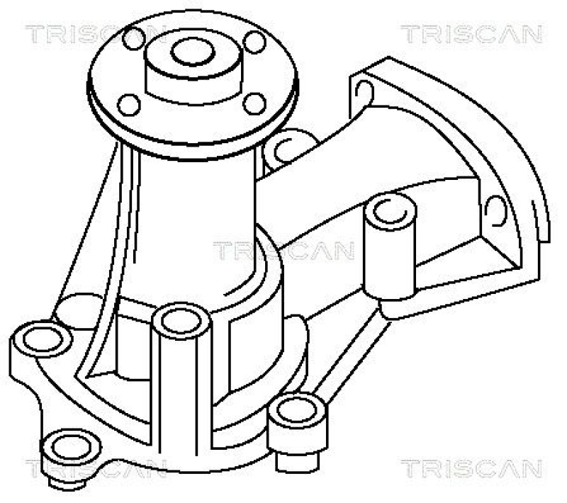 TRISCAN 8600 41110 Wasserpumpe für Daihatsu Charade G11, G100