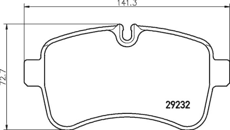 HELLA 8DB 355 005-551 Bremsbelagsatz Scheibenbremse