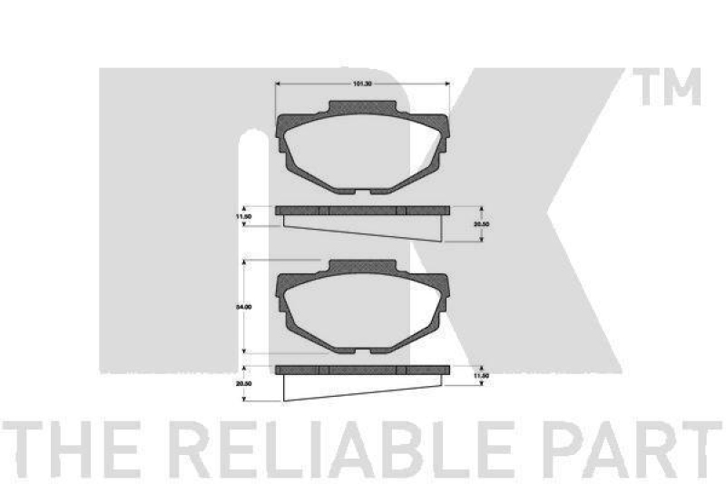 NK 8899058 Reparatursatz, Bremssattel für HONDA, MG, OPEL, ROVER