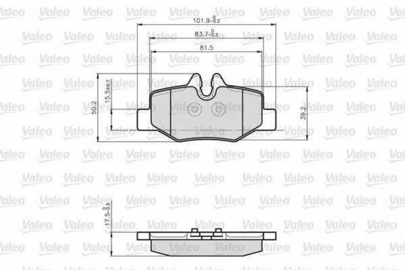 VALEO 872008 LCV Bremsbelagsatz