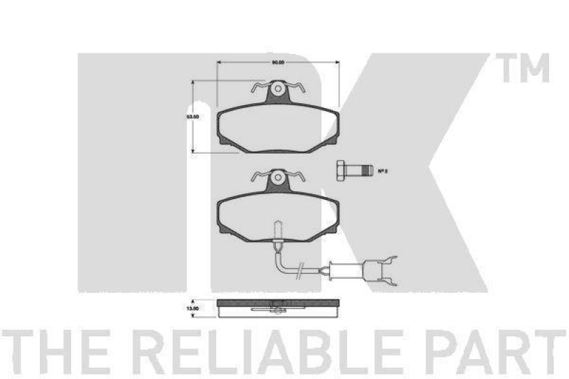 NK 8899068 Reparatursatz, Bremssattel für MAZDA, MITSUBISHI, PROTON