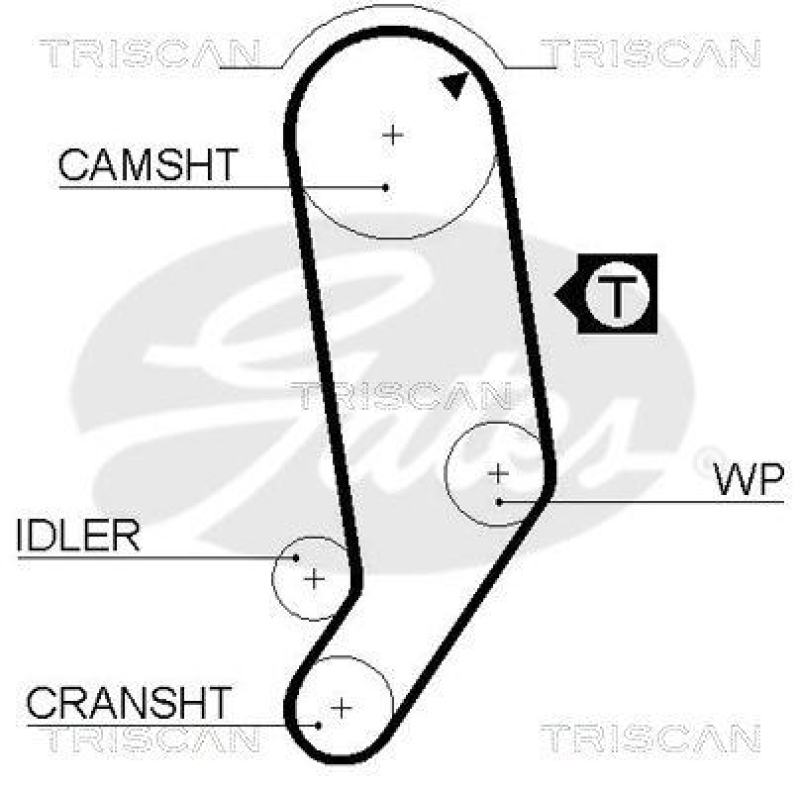 TRISCAN 8645 5053 Zahnriemen für Audi, Volkswagen