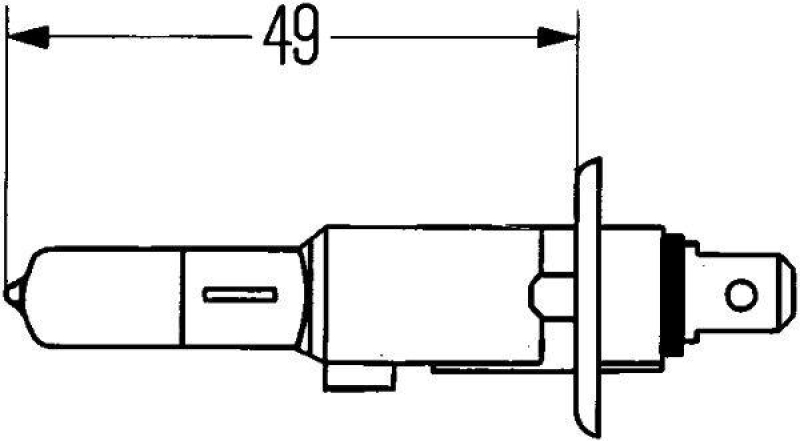 HELLA 8GH 002 089-153 Glühleuchte 12V H1 P14,5s