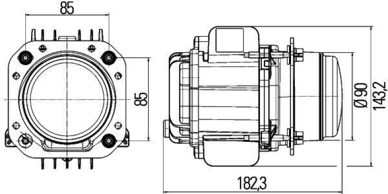 HELLA 1BL 010 820-811 Hauptscheinwerfer