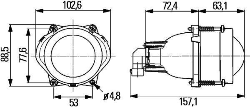 HELLA 1BL 998 570-001 Hauptscheinwerfer HB3