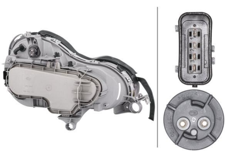 HELLA 1D9 007 095-091 Heckscheinwerfer links Halogen MB