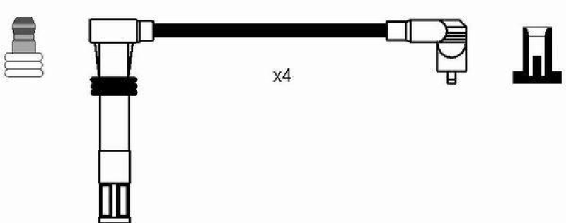 NGK 7306 Zündleitungssatz RC-VW910 |Zündkabel