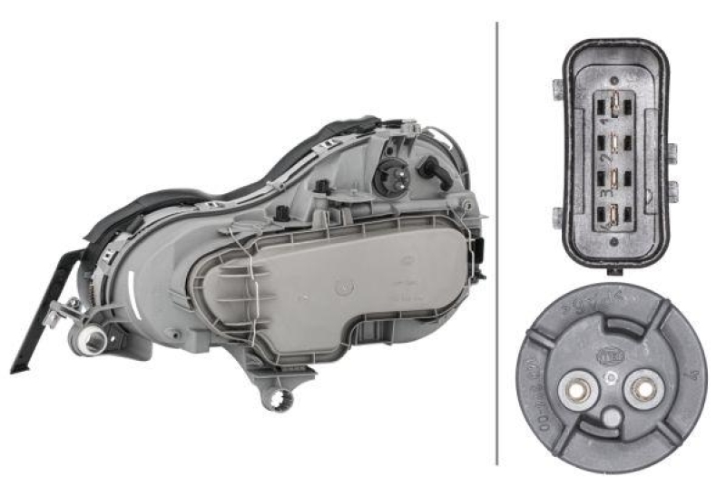 HELLA 1D9 007 095-101 Hauptscheinwerfer rechts