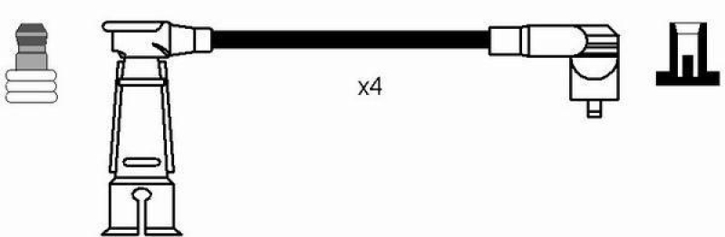NGK 7307 Zündleitungssatz RC-AR914 |Zündkabel