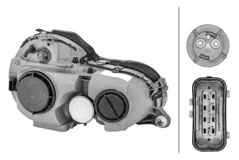 HELLA 1D9 007 970-031 Heckscheinwerfer links Halogen MB