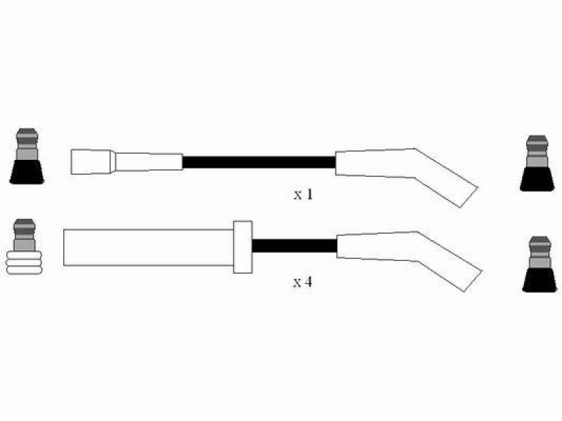 NGK 7319 Zündleitungssatz RC-PG611 |Zündkabel