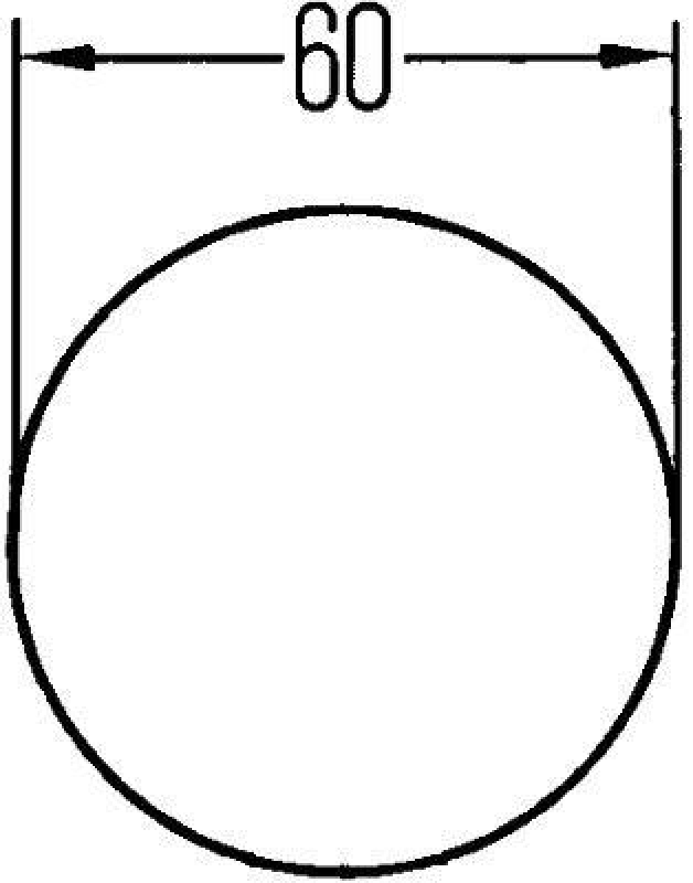 HELLA 8RA 002 014-277 Rückstrahler rund