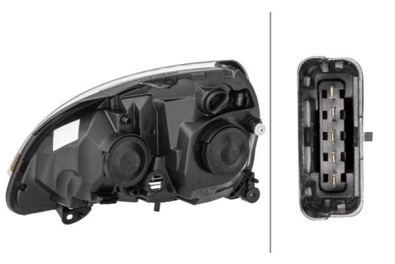 HELLA 1DB 008 461-861 Heckscheinwerfer rechts Halogen RENAULT