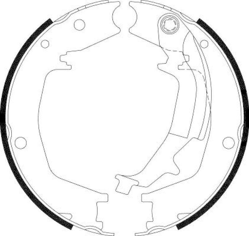 HELLA 8DA 355 050-731 Bremsbackensatz für HYUNDAI/KIA