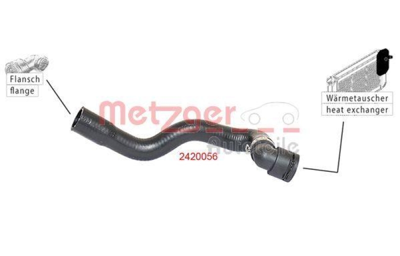 METZGER 2420056 Kühlerschlauch für SEAT/SKODA/VW