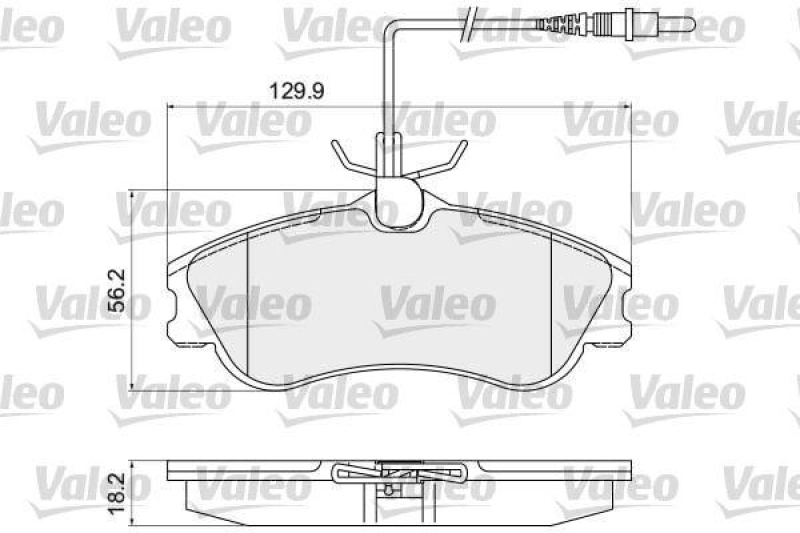 VALEO 872124 LCV Bremsbelagsatz