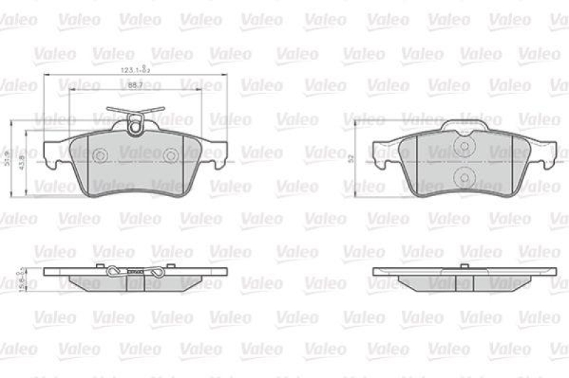 VALEO 872137 LCV Bremsbelagsatz