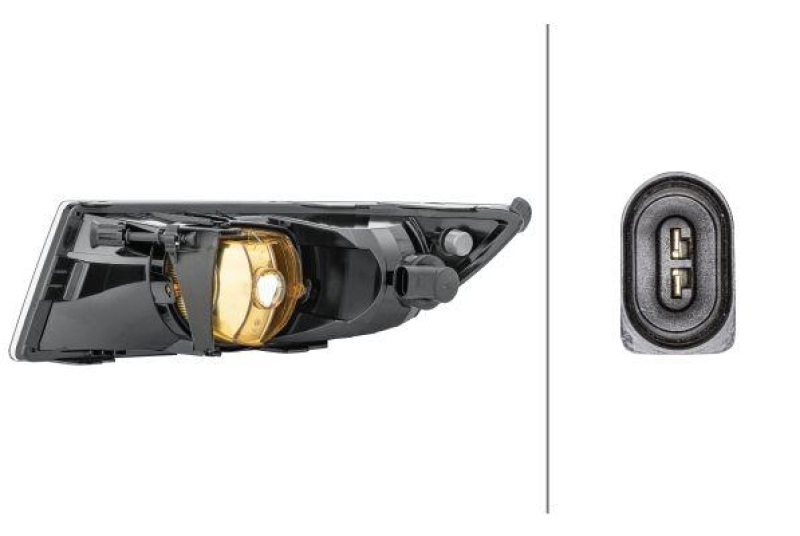 HELLA 1NE 010 299-121 Nebelscheinwerfer rechts Halogen SKODA