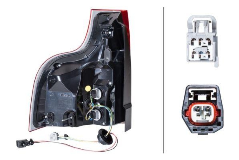 HELLA 2SK 011 065-041 Heckleuchte rechts Hybrid VOLVO