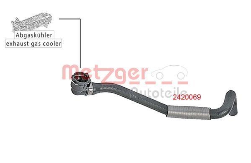 METZGER 2420069 Kühlerschlauch für FORD