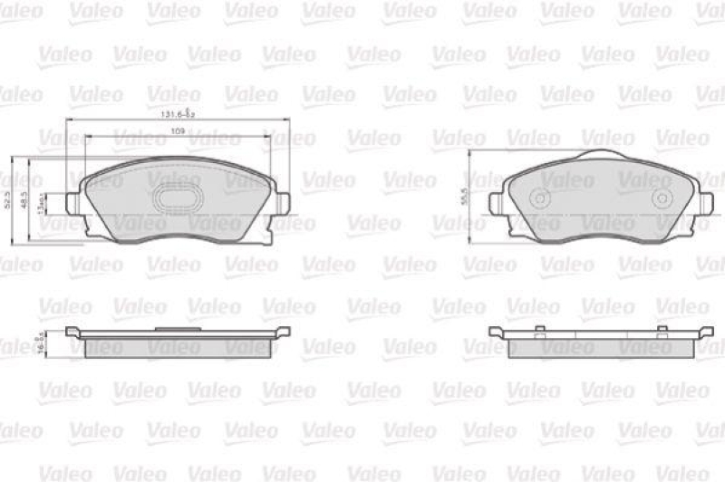 VALEO 872225 LCV Bremsbelagsatz