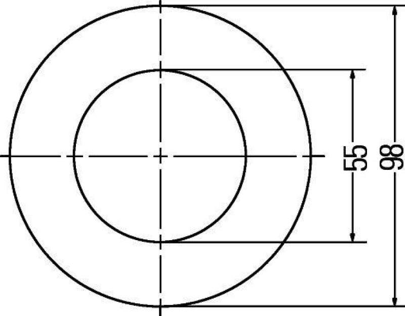 HELLA 8RA 008 405-007 Rückstrahler Ring