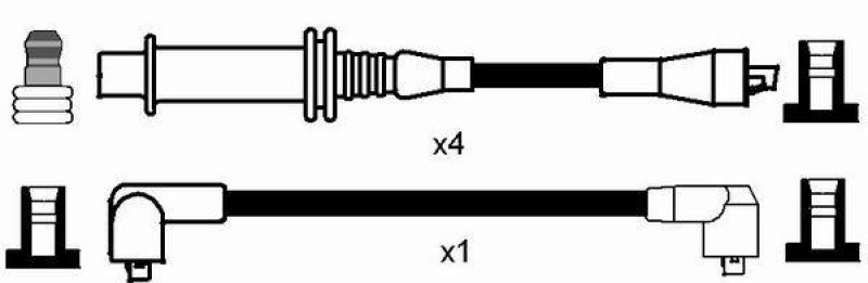 NGK 7377 Zündleitungssatz RC-CT603 |Zündkabel