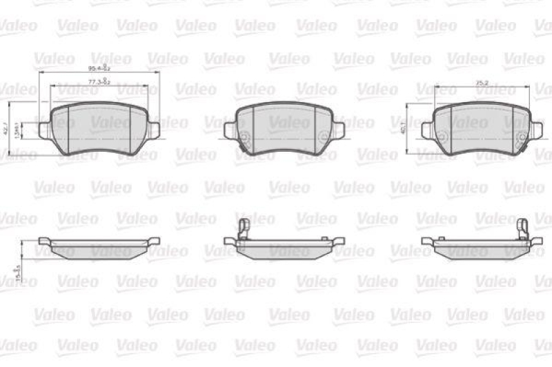 VALEO 872417 LCV Bremsbelagsatz