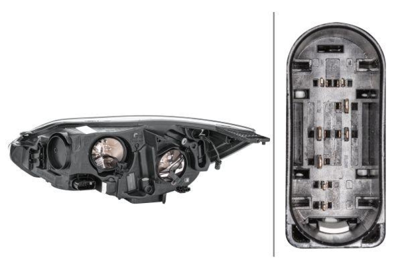 HELLA 1EA 354 994-021 Heckscheinwerfer rechts Halogen FORD