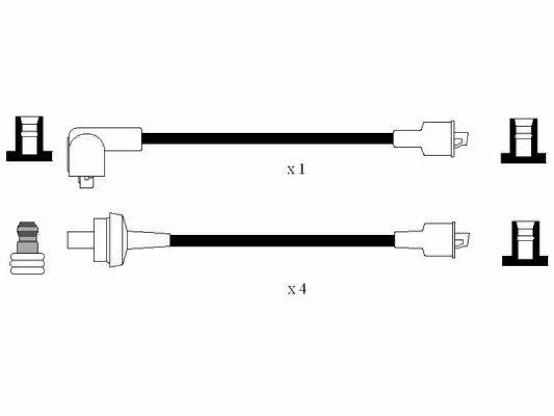 NGK 7399 Zündleitungssatz RC-PG607 |Zündkabel