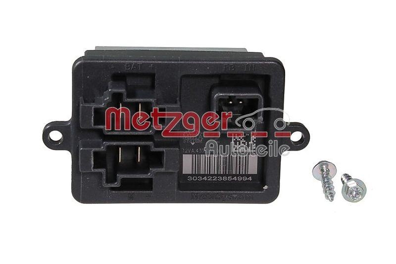 METZGER 0917745 Widerstand, Innenraumgebläse für CITROEN/OPEL/PEUGEOT