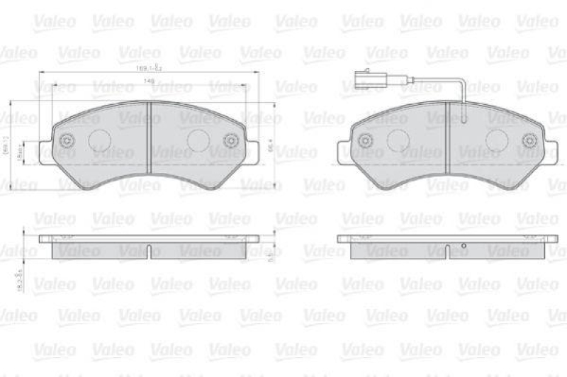 VALEO 872466 LCV Bremsbelagsatz